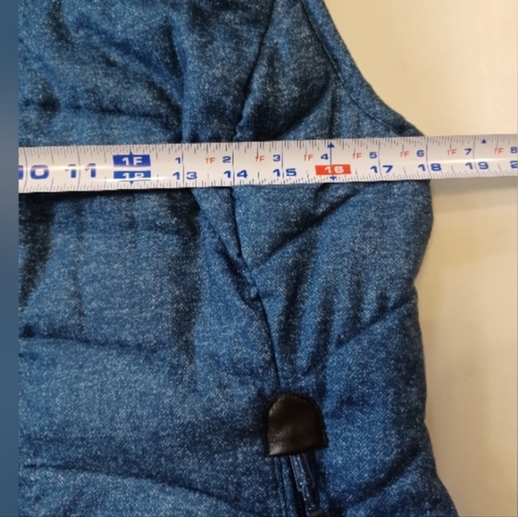 Green Tea Dark Blue Winter Vest Size Medium - Picture 9 of 13